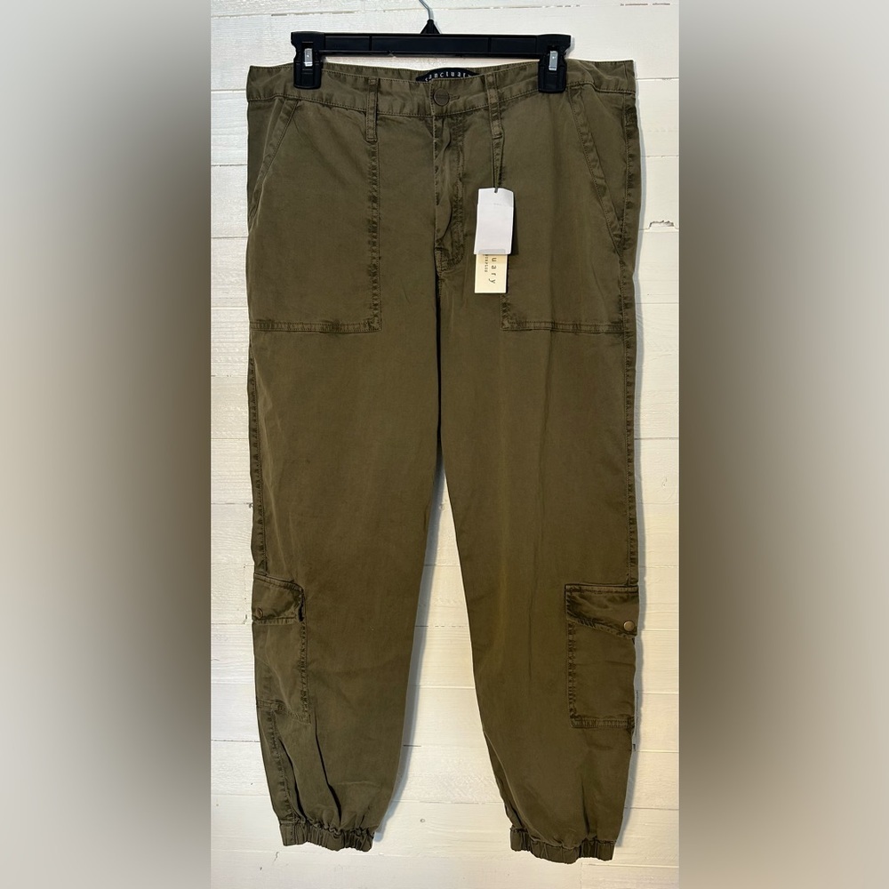 NWT Sanctuary Standard Surplus cargo/hiker joggers. Green, women’s size 30.